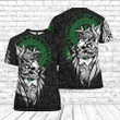 Viking Odin And Raven Green 3D All Over Print Hoodie Sweatshirt