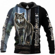 Beautiful Wolf 3D All Over Print Hoodie Sweatshirt