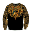 AM Style Mexico Aztec Skull Warrior Sun Stone 3D All Over Print Hoodie Sweatshirt