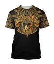 AM Style Mexico Aztec Skull Warrior Sun Stone 3D All Over Print Hoodie Sweatshirt