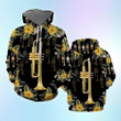 Trumpet 3D All Over Print Hoodie Sweatshirt