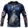 Wolf Tattoo 3D All Over Print Hoodie Sweatshirt