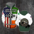 Irish By Blood American By Birth Patriot By Choice 3D All Over Print Hoodie Sweatshirt