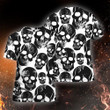 Skull Head Black And White 3D All Over Print Hoodie Sweatshirt