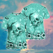 Skull Flower 3D All Over Print Hoodie Sweatshirt