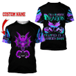 Gamer Dragon IM A Majestic Dragon Custom Name 3D All Over Print Hoodie Sweatshirt