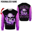 April Girl Black Queen Custom Name 3D All Over Print Hoodie Sweatshirt