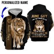 June Guy Custom Name 3D All Over Print Hoodie Sweatshirt