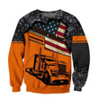 Trucker Custom Name 3D All Over Print Hoodie Sweatshirt