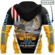 Excavator Custom Name 3D All Over Print Hoodie Sweatshirt
