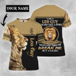 Lion Leo Guy Custom Name 3D All Over Print Hoodie Sweatshirt