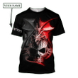 Dragon Skull Custom Name 3D All Over Print Hoodie Sweatshirt