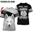 Wolf April Girl Custom Name 3D All Over Print Hoodie Sweatshirt
