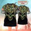 Texas Veterans Custom Name 3D All Over Print Hoodie Sweatshirt