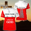 Christian Jesus Catholic Custom Name 3D All Over Print Hoodie Sweatshirt