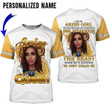 Aries Queen Girl Custom Name 3D All Over Print Hoodie Sweatshirt