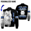 Wolf June Girl Custom Name 3D All Over Print Hoodie Sweatshirt