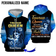 Taurus Girl Custom Name 3D All Over Print Hoodie Sweatshirt