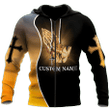 Premium Christian Jesus Custom Name 3D All Over Print Hoodie Sweatshirt