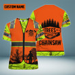 Chainsaw Logger Custom Name 3D All Over Print Hoodie Sweatshirt