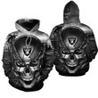 NFL Oakland Raiders 3D Skull 3D All Over Print Hoodie, Zip Hoodie, Sweatshirt