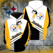 NFL Pittsburgh Steelers Snoopy  3D All Over Print Hoodie, Zip Hoodie, Sweatshirt