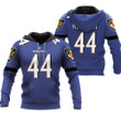 Baltimore Ravens Marlon Humphrey 44 Great Player NFL Personalized 3D All Over Print Hoodie, Zip Hoodie, Sweatshirt