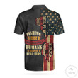 Bigfoot Fishing And Beer Make Me Happy Humans Make My Head Hurt Polo Shirt