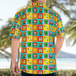Mario Game Mushroom And Flower Hawaiian Shirt