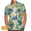 Personalized Stitch Flower Hawaiian Shirt