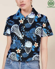 Lacrosse Floral Hawaiian Shirt