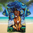 Dogue De Bordeaux Dog Lovers Night Hawaiian Shirt