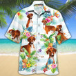 Azawakh Dog Lovers Tropical Flower Hawaiian Shirt