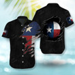 The Lone Star State Texas Flag Black Hawaiian Shirt