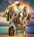 Native American Horse Style Hawaiian Shirt