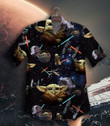 Baby Yoda Lightsaber Star War Hawaiian Shirt