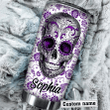 Purple Pattern Skull -KV Tumbler - 2