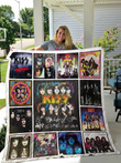 Kiss Quilt Blanket For Fans, Gift Christmas, Thanksgiving, Perfect Holiday Gift, Cozy Gift for All Occasions