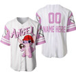 Stitch & Angel Personalized Name & number Baseball Jersey
