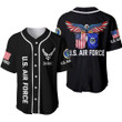 U.S Airforce Eagle Personalized Baseball Jersey
