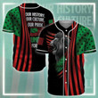 For Juneteenth Day Lion, Our History Our Culture Our Pride 3D Baseball Jersey