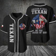 American By Birth Texan By The Grace Of God Baseball Jersey