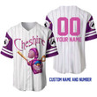 Cheshire Cat Personalized Name & number Baseball Jersey