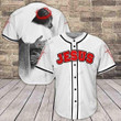 Jesus In The Lord's Arms Baseball Jersey