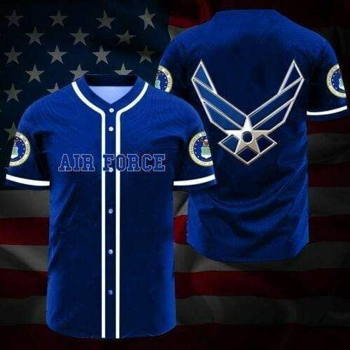 Simple US Air Force Navy Baseball Jersey