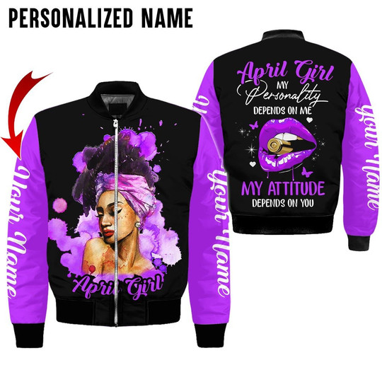 April Girl Custom Name 3D All Over Print Hoodie Sweatshirt