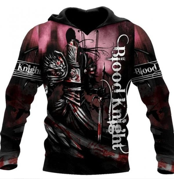 Blood Knight Jesus 3D All Over Print Hoodie Sweatshirt