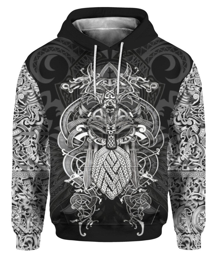 Viking 3D All Over Print Hoodie Sweatshirt