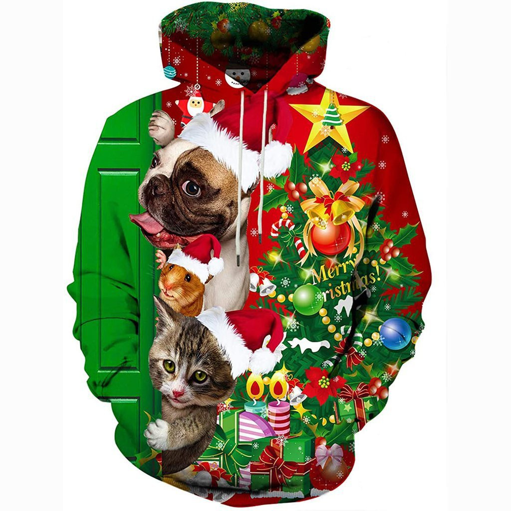 Merry Christmas 3D All Over Print Hoodie Sweatshirt