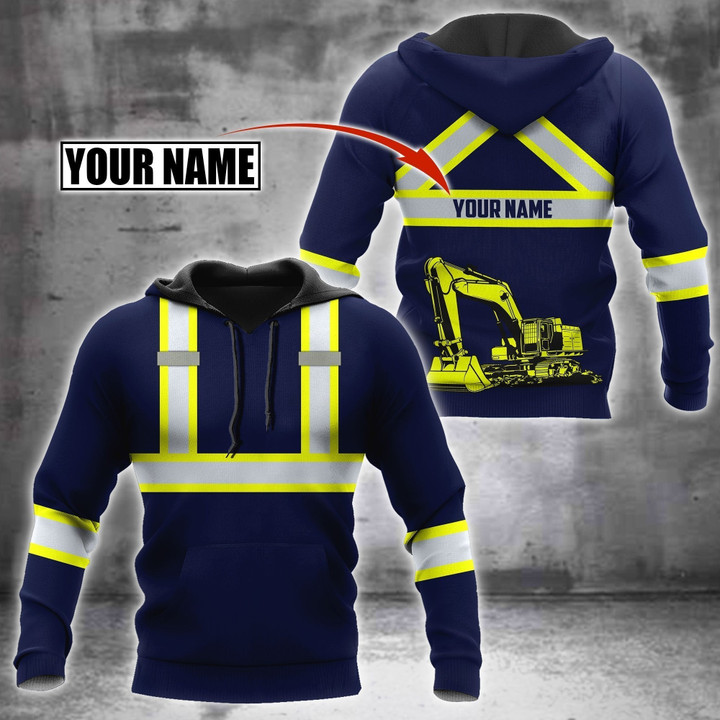 Heavy Equipment Operator Custom Name 3D All Over Print Hoodie Sweatshirt